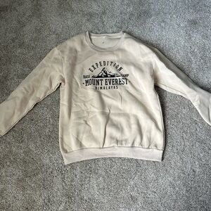 Mount Everest Expedition Beige Sweater